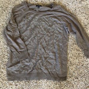 Tan studded sweater